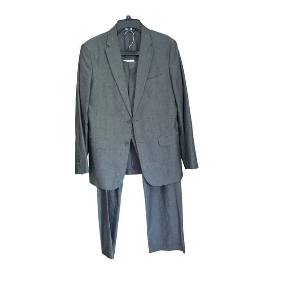 Calvin Klein Two Piece Suit Gray M/ 33x32 - Picture 1 of 3